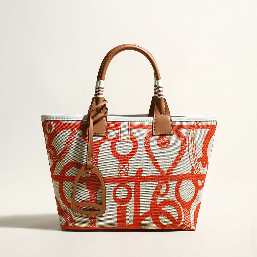 Colorful Abstract Top Handle Bag
