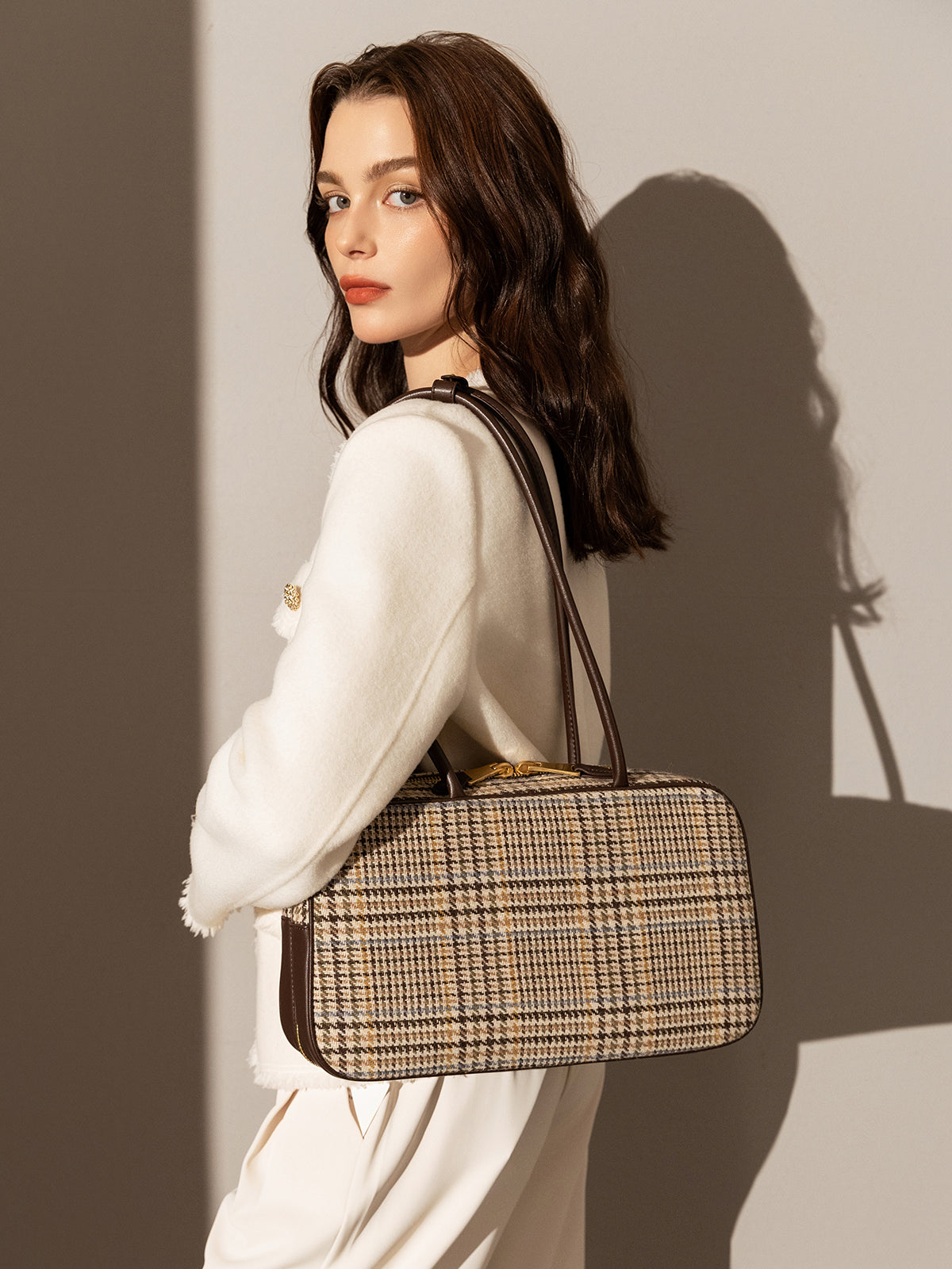Sloane Tartan Top Handle Bag